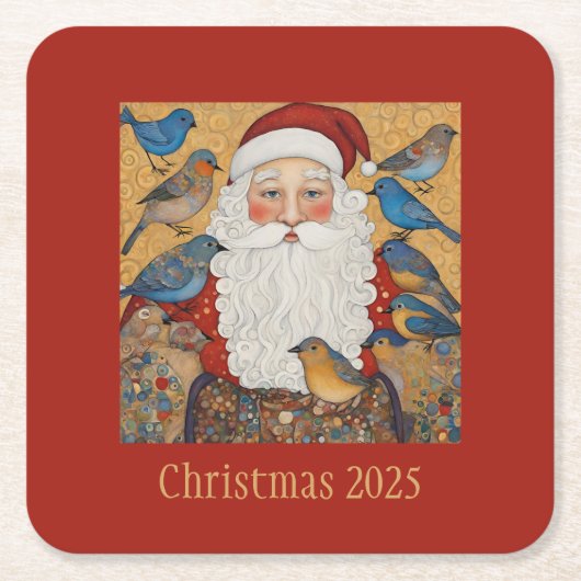  kerstKerstmis Kartonnen Onderzetters (Voorkant)