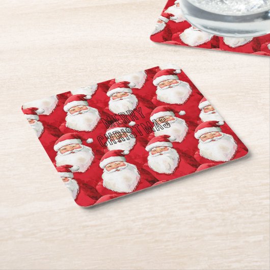 Kerstkerstmis Kartonnen Onderzetters (Schuin)
