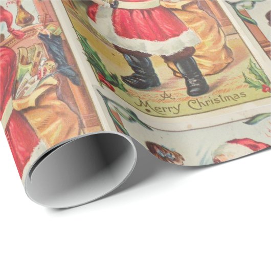 kerstkerstmis met Retro Cadeaupapier (Rol Hoek)