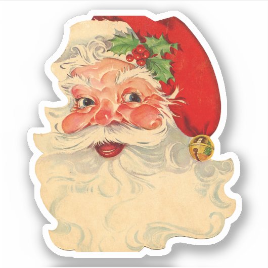 kerstkerstmis met Retro Sticker (Voorkant)