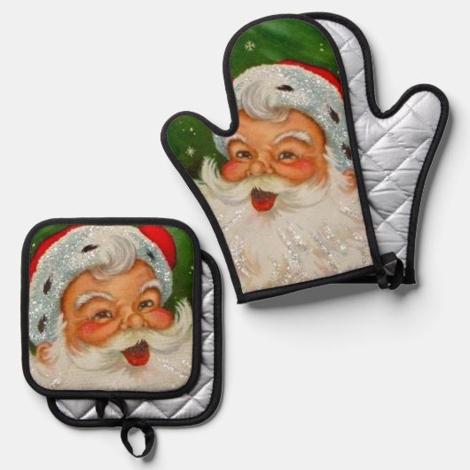  kerstKerstmis Ovenwant & Pannenlap Set (Voorkant / Achterkant)