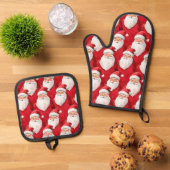 Kerstkerstmis Ovenwant & Pannenlap Set (Top down)