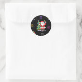 Kerstkerstmis Ronde Sticker (Tas)
