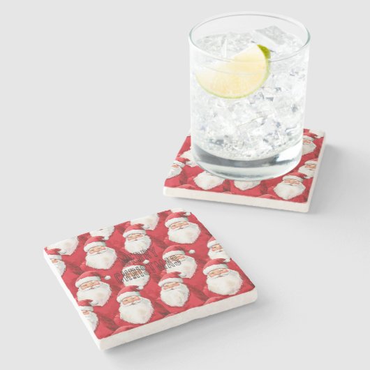 Kerstkerstmis Stenen Onderzetter (Zijkant)