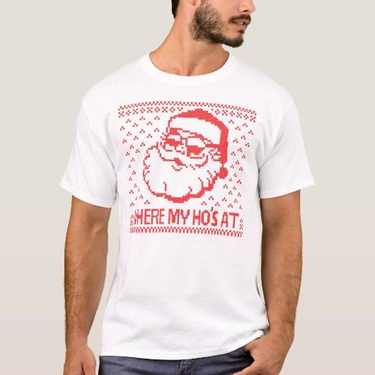 Kerstkerstmis, waar mijn hoed bij is t-shirt (Voorkant)