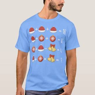 kerstkerstmis XMas Quiz-Wiskunde T-shirt
