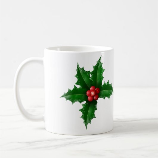 KerstkerstMok-Holly Koffiemok (Links)