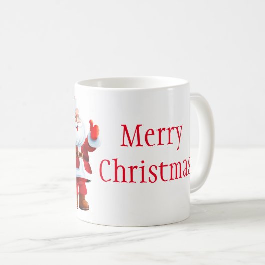 KerstkerstMok-kerstman Koffiemok (Voorkant rechts)