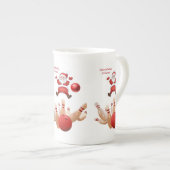 KerstkerstMok, Kerstman, prettige kerstkerstkerstc Porselein Kop (Voorkant rechts)