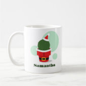 Kerstkerstnaam van Santa Cactus Koffiemok (Links)