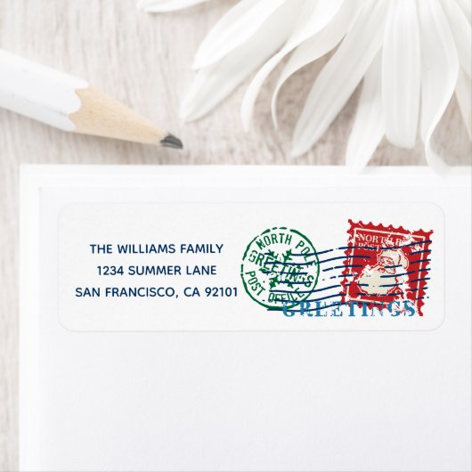 Kerstkerstnamemaand Etiket (Insitu)