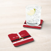 KerstkerstOnderzetter Santa Claus Fun Bier Onderzetter (Rechterzijde)