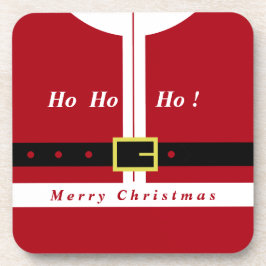 KerstkerstOnderzetter Santa Claus Fun Bier Onderzetter