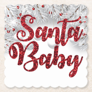 KerstkerstOnderzetters voor kerstmis Baby Kartonnen Onderzetters