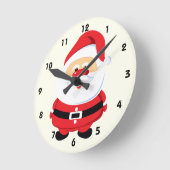 Kerstkerstontwerp voor de kerstkerstman met een ko ronde klok (Hoek)