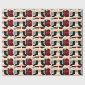 Kerstkerstpapier, afbeelding cadeaupapier (Vlak)
