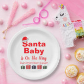 Kerstkerstpapier Bord voor kerstBaby shower Baby (Feest)