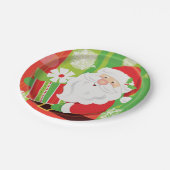 Kerstkerstpapier borden papieren bordje (Gekanteld)