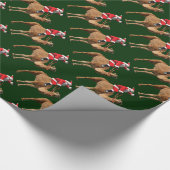 Kerstkerstpapier voor kerstcadeautjes, kerstcadeau cadeaupapier (Hoek)