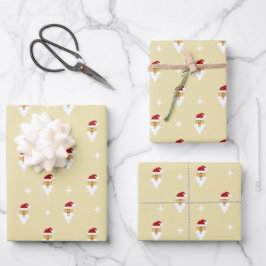 Kerstkerstpatroon Inpakpapier Vel