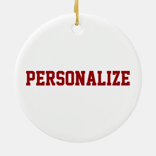 KerstkerstPet op een honkbal Keramisch Ornament (Achterkant)