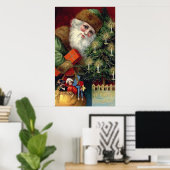 kerstkerstPoster afdrukken Poster (Thuiskantoor)