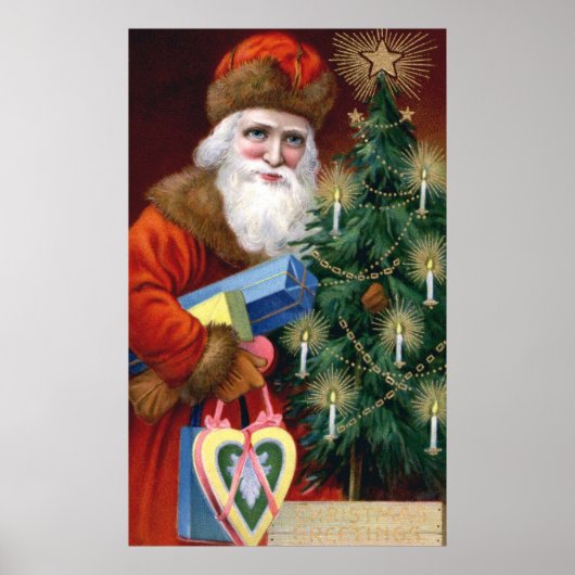  kerstkerstPoster afdrukken Poster (Voorkant)