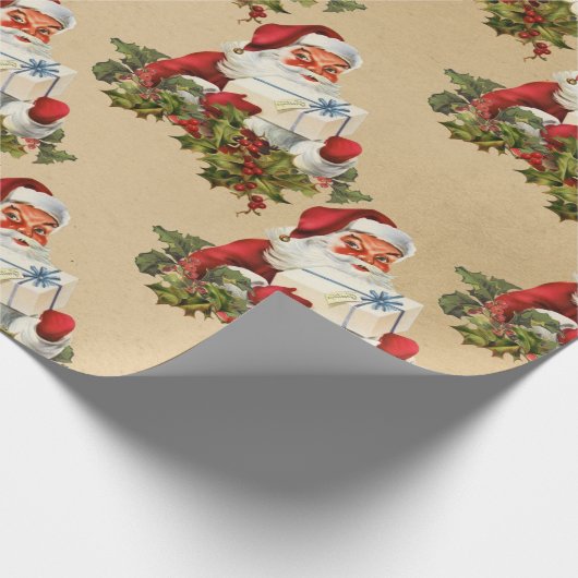 kerstkerstrecorder cadeaupapier (Hoek)