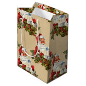  kerstkerstrecorder medium cadeauzakje (Achterkant Gekanteld)