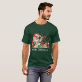 Kerstkerstrendier T-shirt (Voorkant volledig)