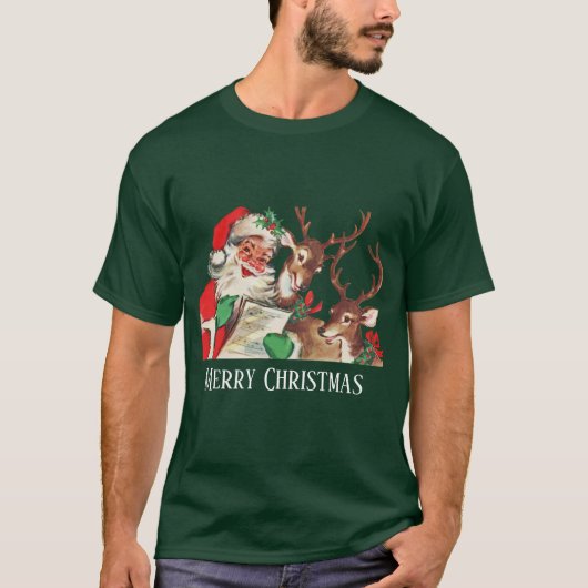 Kerstkerstrendier T-shirt (Voorkant)