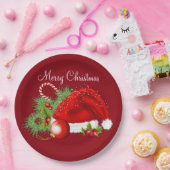 Kerstkerstrood Bord met kerstcadeau (Feest)