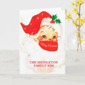 KerstkerstSanta Corona Masker Social Distance Red Kaart (Gele Bloem)