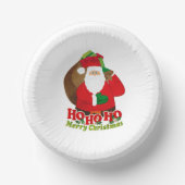 KerstkerstSanta Ho Ho Ho Papieren Kommen (Voorkant)