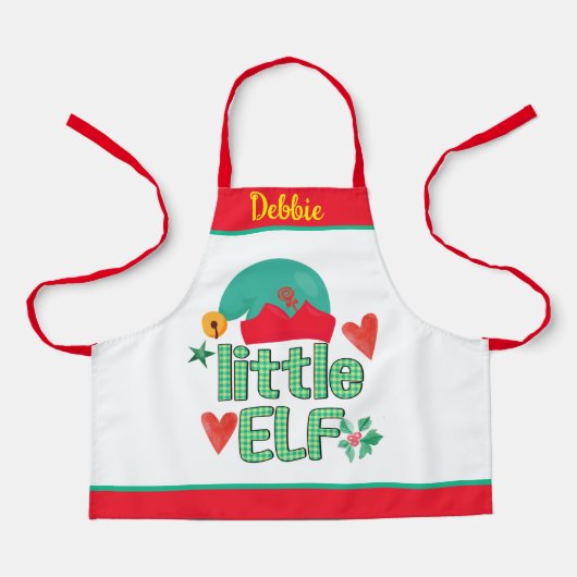 KerstkerstSchorten van de kerstman van het Kind Sa Schort (Voorkant)
