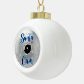 Kerstkerstsieraad/kerstcamera Silver Keramische Bal Ornament (Rechts)