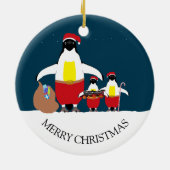 Kerstkerstsieraad met kleine kersthulp keramisch ornament (Achterkant)