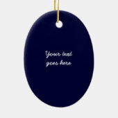 Kerstkerstsieraad met lul en pinguïns keramisch ornament (Achterkant)