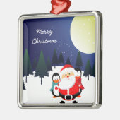 Kerstkerstsieraad met lul en pinguïns metalen ornament (Links)