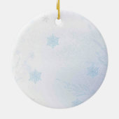 Kerstkerstsieraden voor de kerstman en zijn rendie keramisch ornament (Achterkant)