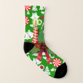 KerstkerstSokken, kerstman Sokken (Links binnenkant)