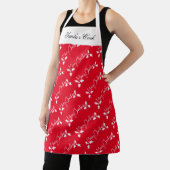 Kerstkerststaart, rood met kerststaart schort (Insitu)