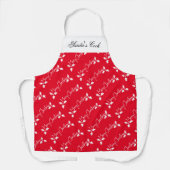 Kerstkerststaart, rood met kerststaart schort (Voorkant)