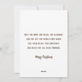  kerstkerststal Holly familie Feestdagenkaart (Achterkant)