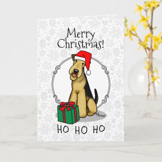 Kerstkerststalletter HO HO HO Kaart (Gele Bloem)