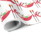 Kerstkerststrand Cadeaupapier (Rol Hoek)