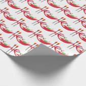 Kerstkerststrand Cadeaupapier (Hoek)