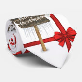 KerstkerstStropdas, prettige kerst Stropdas (Opgerold)