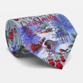 KerstkerstStropdas, prettige kerst Stropdas (Opgerold)