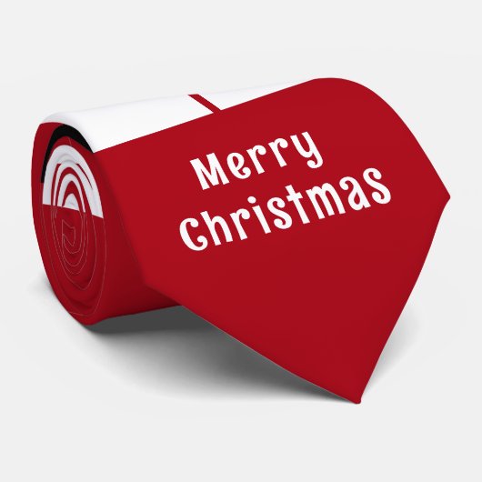 KerstkerstStropdas Santa Claus Stropdas (Opgerold)